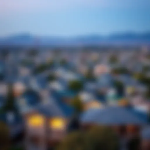 A panoramic view of the Bay Area showcasing diverse neighborhoods
