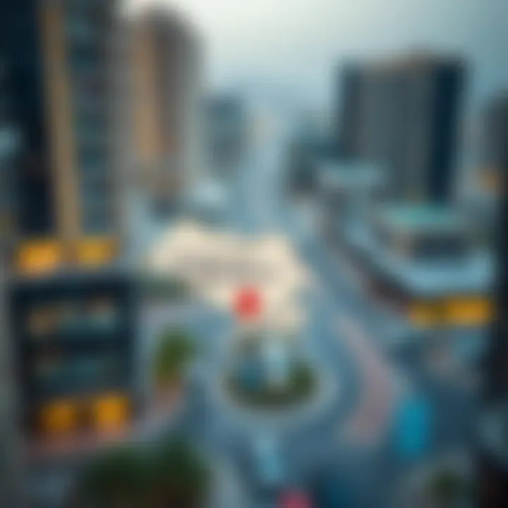 Map highlighting the strategic location of Al Barsha 2 in Dubai