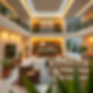 Living space showcasing community amenities