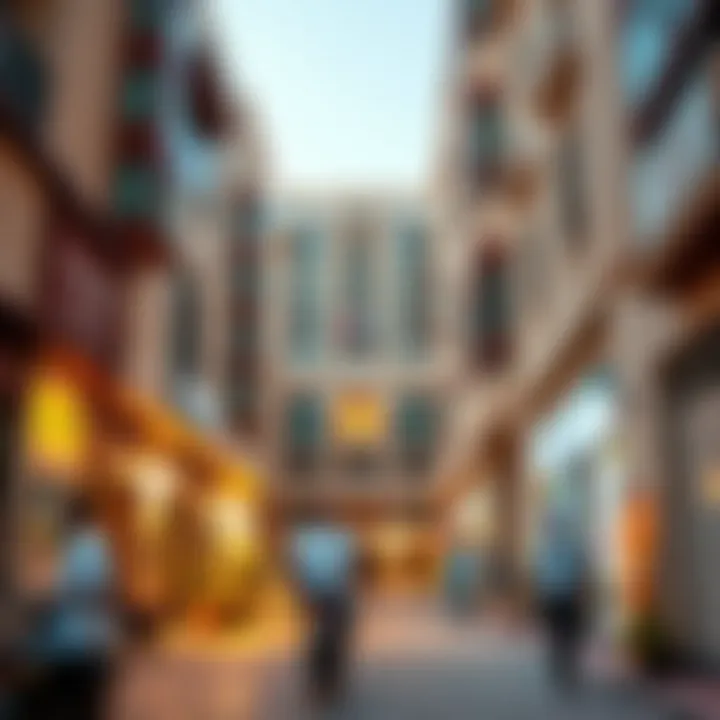 Vibrant community atmosphere around Saleh Bin Lahej Majan Building