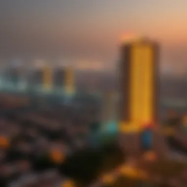 Panoramic view of the surrounding neighborhood highlighting the strategic location of the building