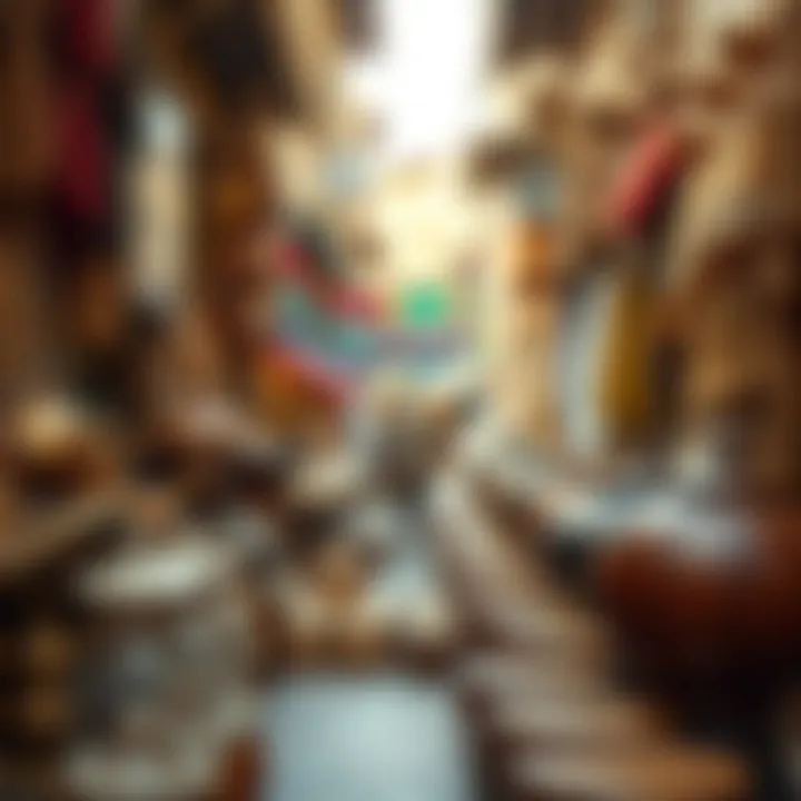 Craftsmanship on Display: The Artisan Spirit of Souq Deira Artisan crafts and handmade goods available for purchase in the market