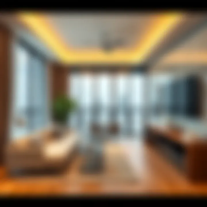 Modern Interior of Studio Flat in Bur Dubai Contemporary studio flat design showcasing modern interiors