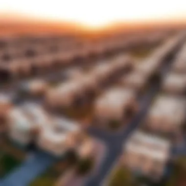 Real Estate Landscape in Al Rashidiya Aerial view of real estate properties in Al Rashidiya