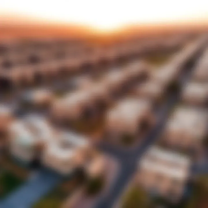 Real Estate Landscape in Al Rashidiya Aerial view of real estate properties in Al Rashidiya
