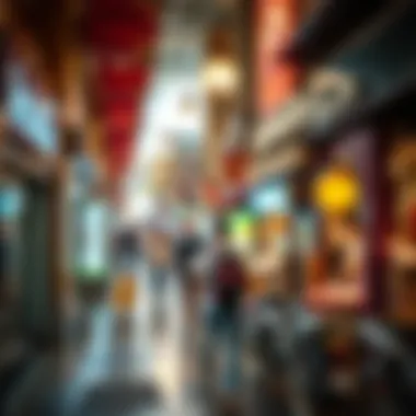 Bustling Commerce at ممشى السيف Vibrant commercial scene at ممشى السيف