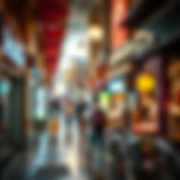 Bustling Commerce at ممشى السيف Vibrant commercial scene at ممشى السيف