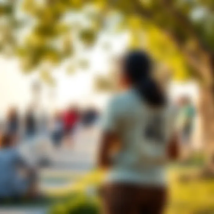 Community gathering near the Coastal Pathway promoting wellness