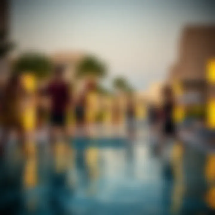 Dynamic community interactions reflecting the vibrant lifestyle at Damac Lagoon