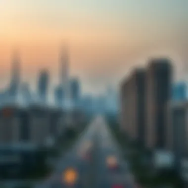 Dubai skyline showcasing residential areas