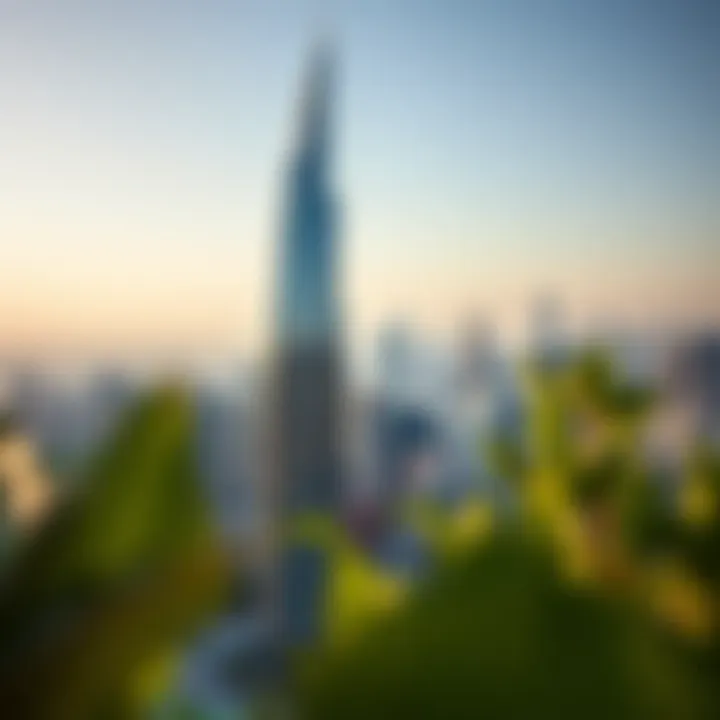 Stunning View of Emirates Concord Office Tower Stunning view of Emirates Concord Office Tower against Dubai skyline