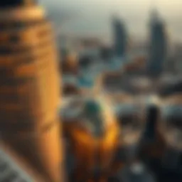Aerial view showcasing اليحر العين and its architectural landscape