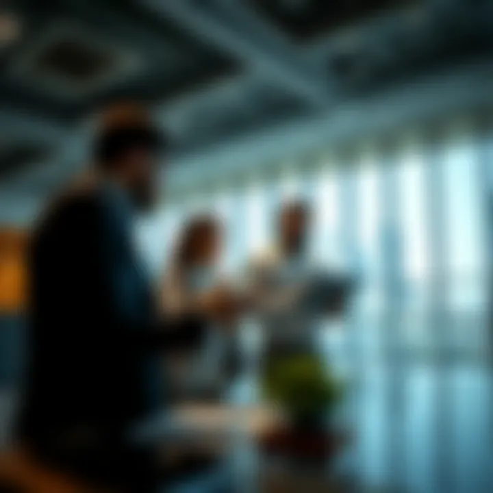 Investment Analysis in the اليحر العين Real Estate Market Investors analyzing real estate opportunities in اليحر العين