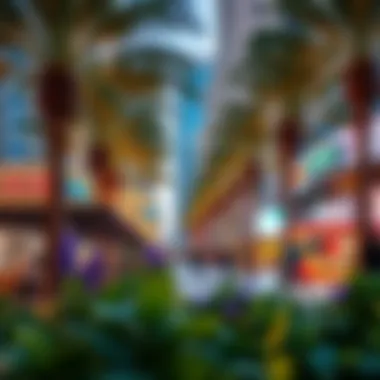 Vibrant lifestyle scenes in Downtown Dubai's parks and plazas