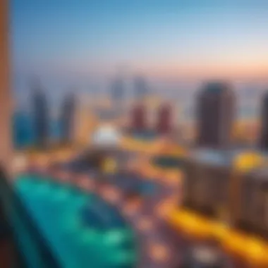 Breathtaking Views from Five JBR Breathtaking views from Five JBR overlooking the Dubai skyline