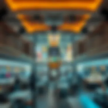 Strategic Layout of Jafza Food Court An overview of the food court's layout, highlighting dining areas and vendor stalls