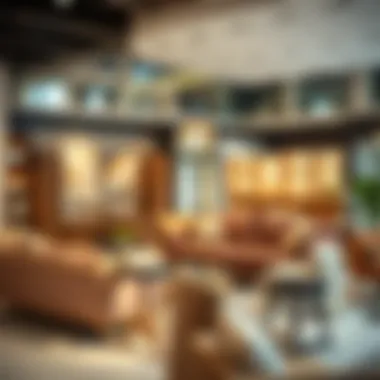 Contemporary Furniture Trends Contemporary furniture trends in a Dubai showroom