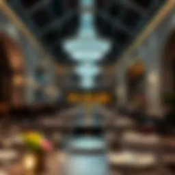 A vibrant dining ambiance showcasing Dubai's luxury restaurant culture