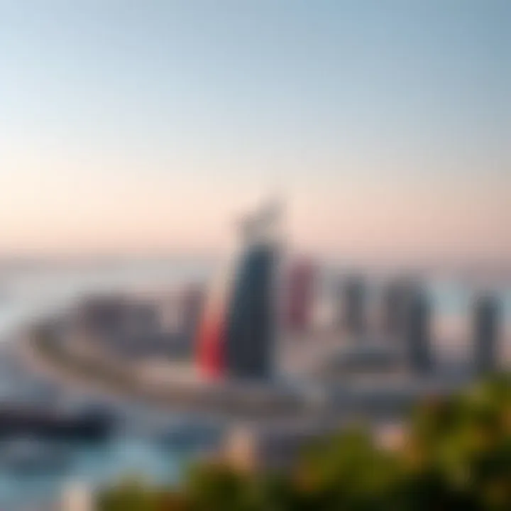 Panoramic View of Al Reem Island Panoramic view of Al Reem Island showcasing urban development