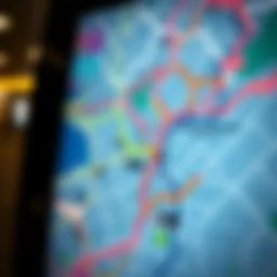 Detailed Dubai Metro Map showing routes and stations