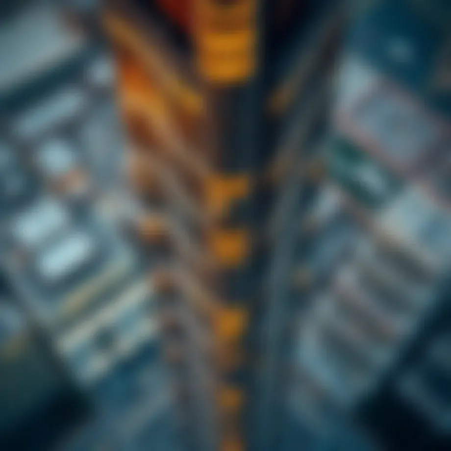 Aerial view showcasing the grandeur of Metropolis Tower