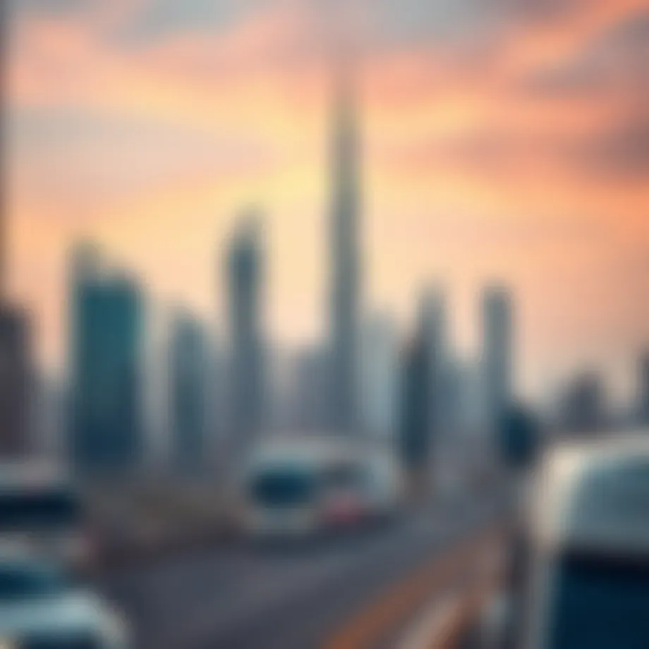 Stunning skyline view of Dubai showcasing modern architecture