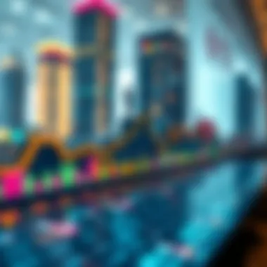 Vibrant real estate market trends displayed on a graph