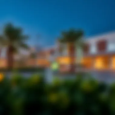 Visual representation of amenities available near Damac Hills 2