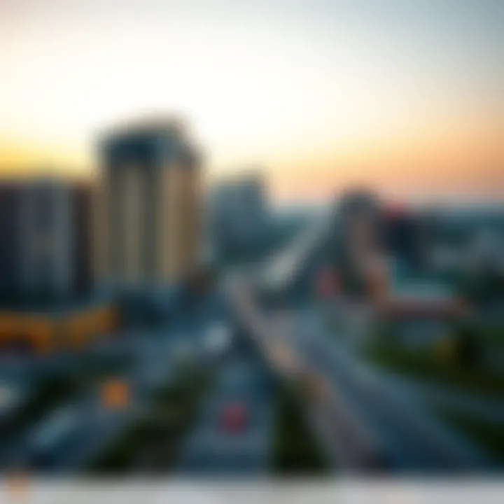 Map highlighting the transport links surrounding Damac Hills 2