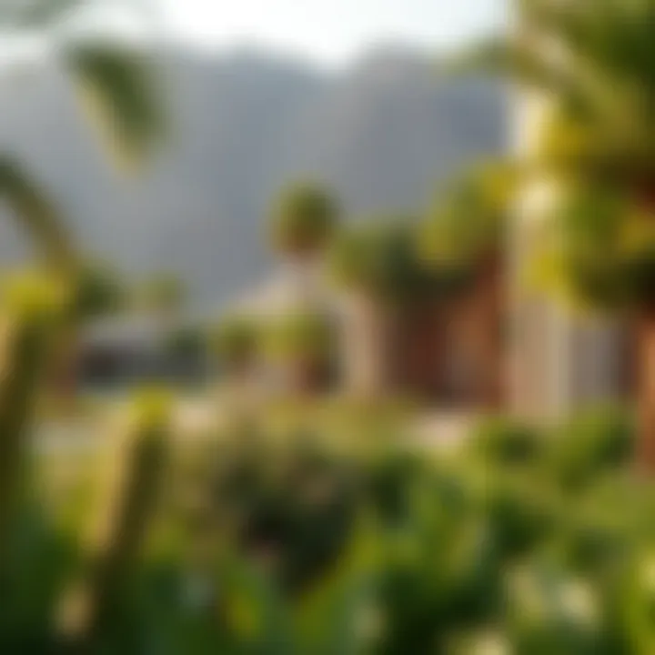 Sustainable Living in a Green Oasis Lush green landscapes and sustainable living spaces in Tilal Al Ghaf