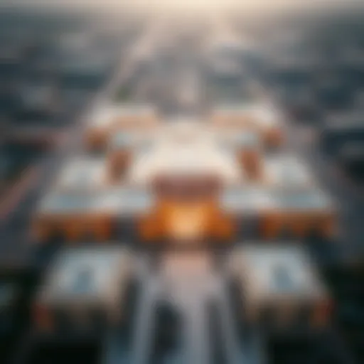 Aerial view of Union Coop Al Nahda showcasing its expansive layout