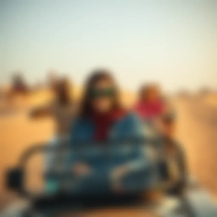 Desert Safari Adventure in Dubai Adventure seekers enjoying desert safari