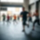 Energetic group workout session at F45 Jumeirah Park