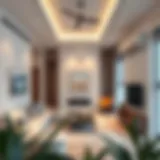 Modern studio interior showcasing minimalist design and functionality