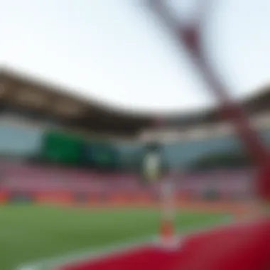 Modern sports facilities within Dubai Sports City, highlighting various sports activities