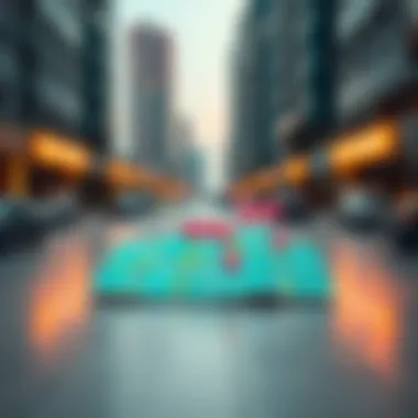 Map highlighting free parking locations in Dubai