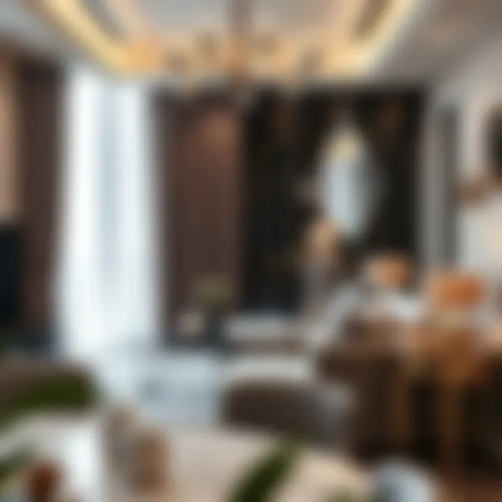 Luxurious interiors of a residential unit in Hayat Boulevard