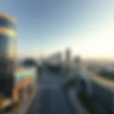 Panoramic view of Hayat Boulevard showcasing modern architecture