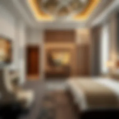 Luxurious hotel room interior at Hilton Hotel Creek Dubai