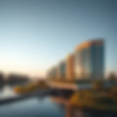 Surrounding area of Hilton Hotel Creek Dubai highlighting real estate trends