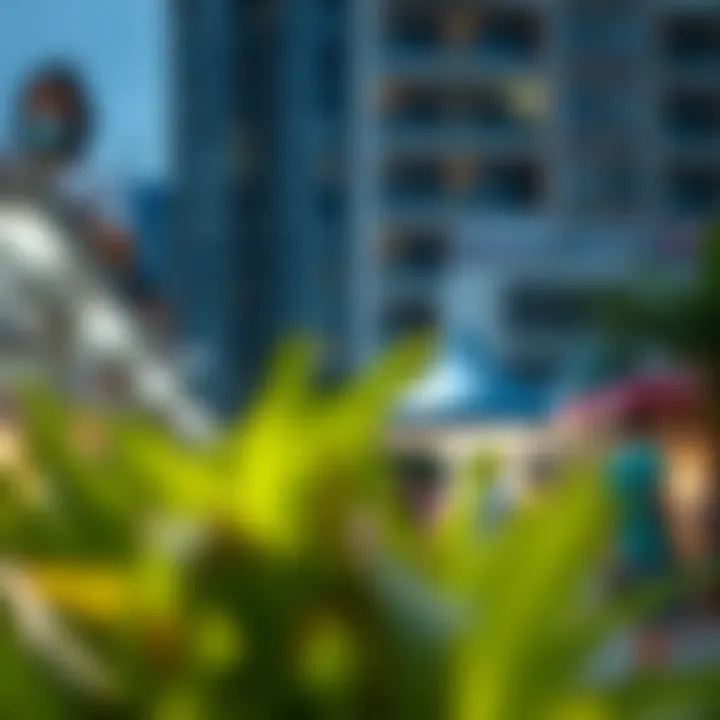 Vibrant Community Surrounding Horizon Towers Community atmosphere surrounding Horizon Towers with vibrant lifestyle scenes