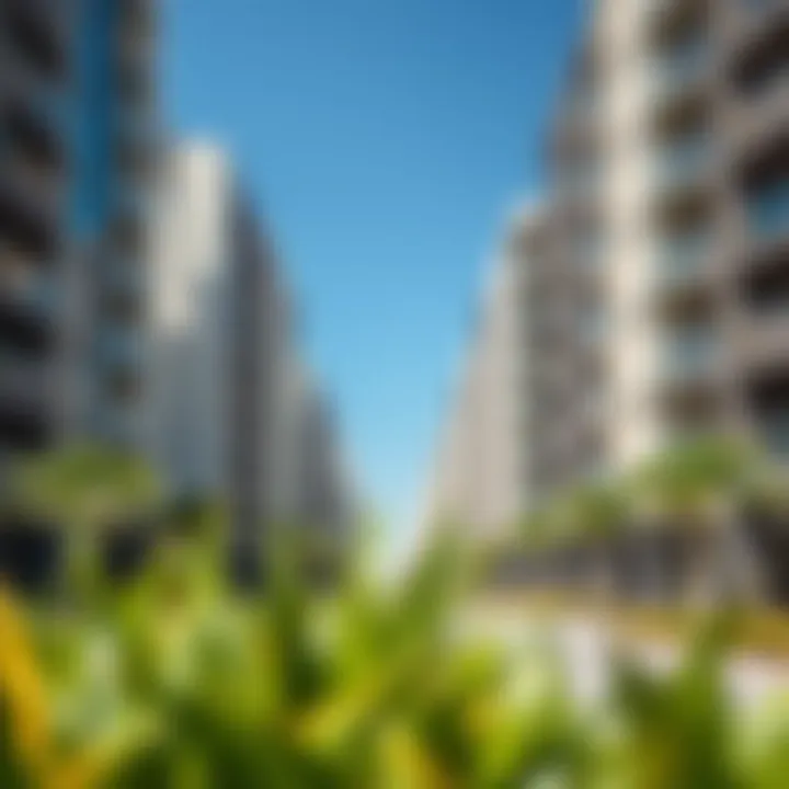 Contemporary Living Spaces in Dubai Modern residential complex with amenities in a prime neighborhood