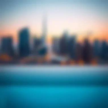 A panoramic view of Dubai's skyline featuring modern architectural designs