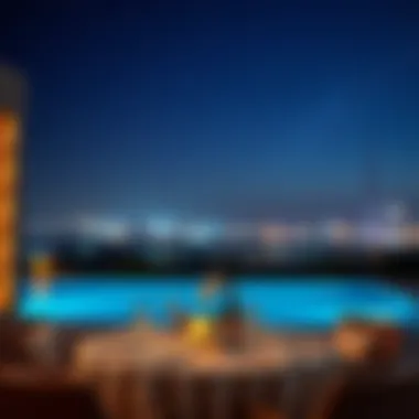 Dining Under the Stars Elegant dining setup under the stars for intimate meals