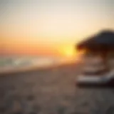 Serene beach at sunset perfect for romantic moments