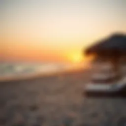 Serene beach at sunset perfect for romantic moments