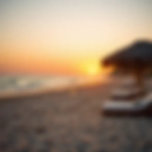 Serene beach at sunset perfect for romantic moments