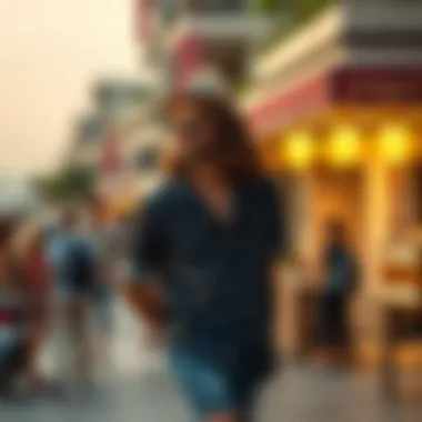 Vibrant lifestyle scene at JBR Street