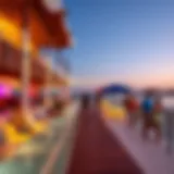 Vibrant atmosphere at Kite Beach Club