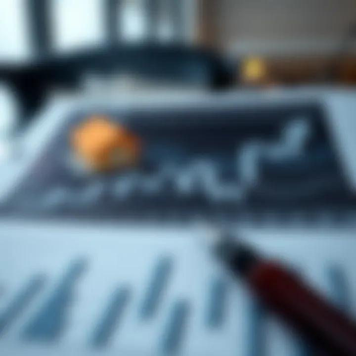 Graph illustrating property market trends and analysis